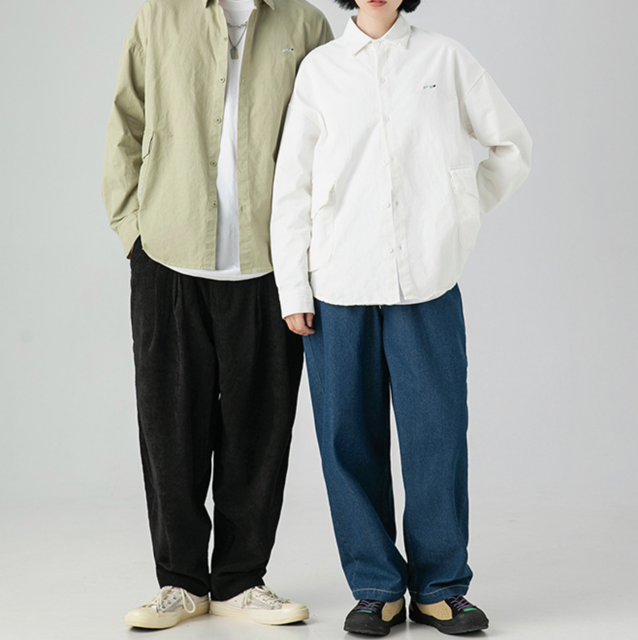 Pocketed Embroidery Overshirt