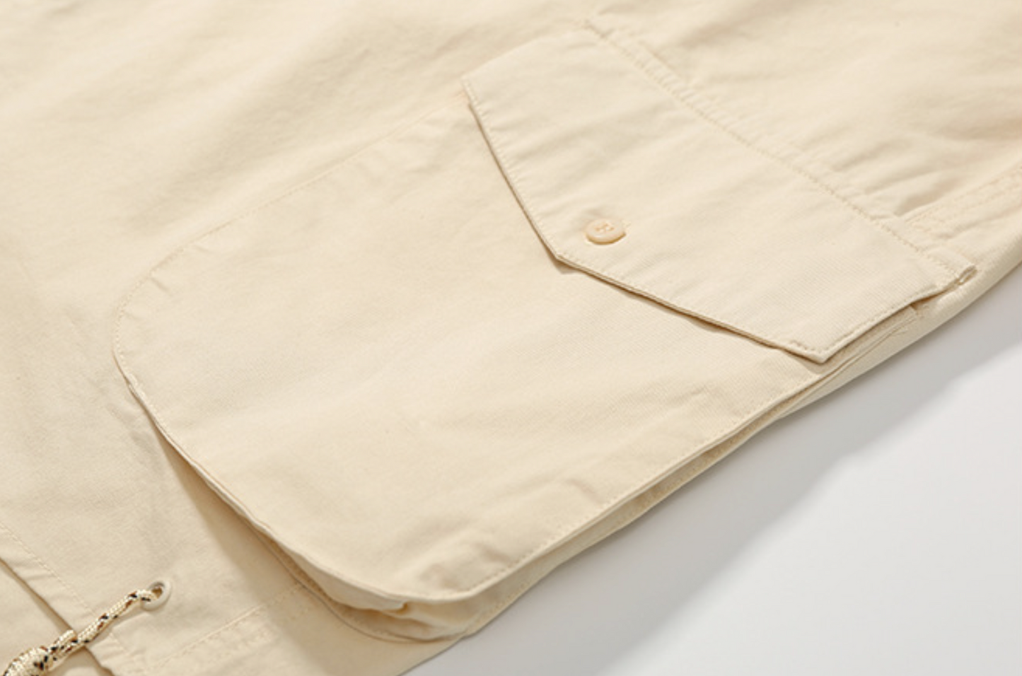 Pocketed Embroidery Overshirt
