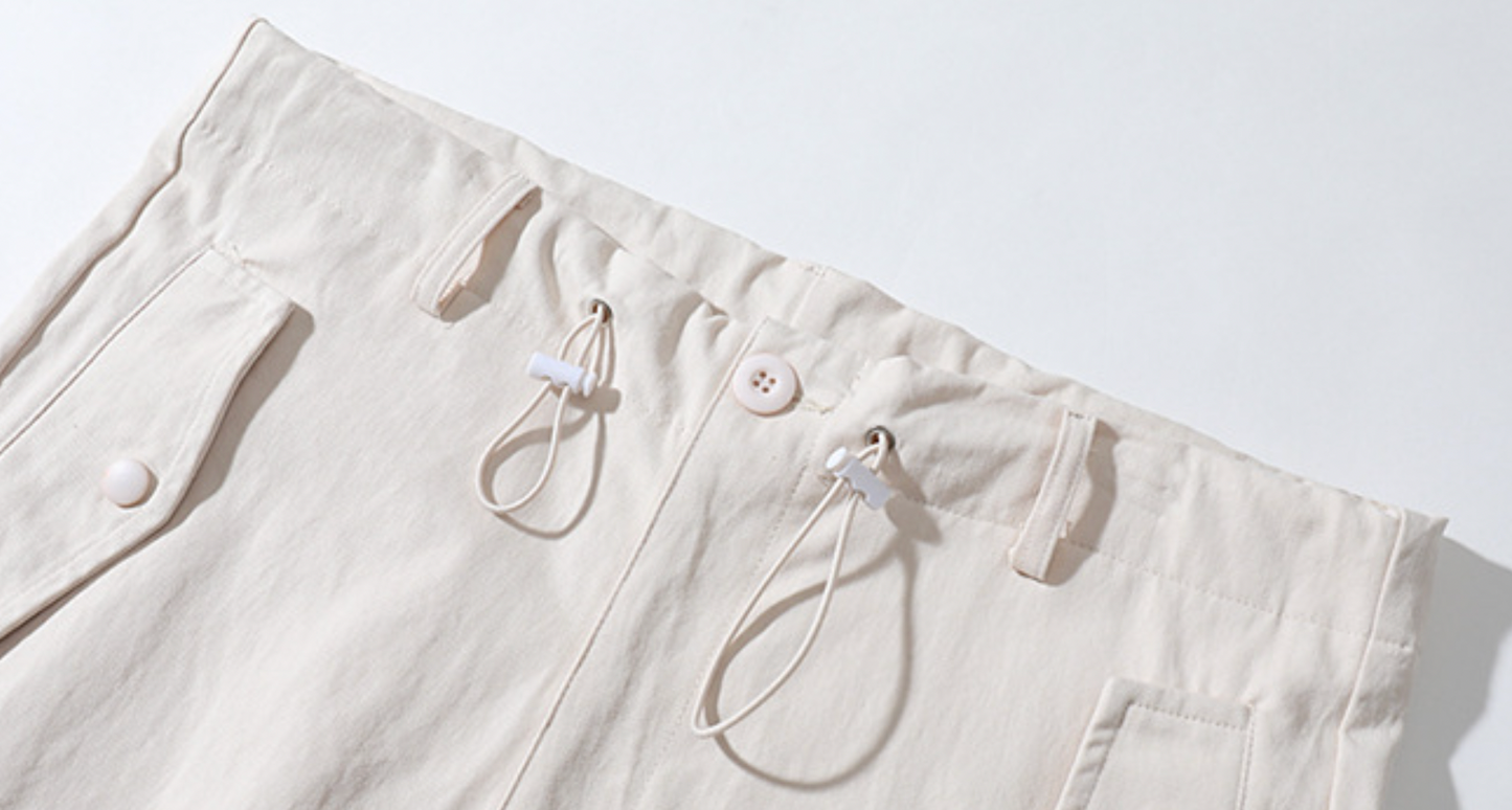 Elastic Cargo Pants