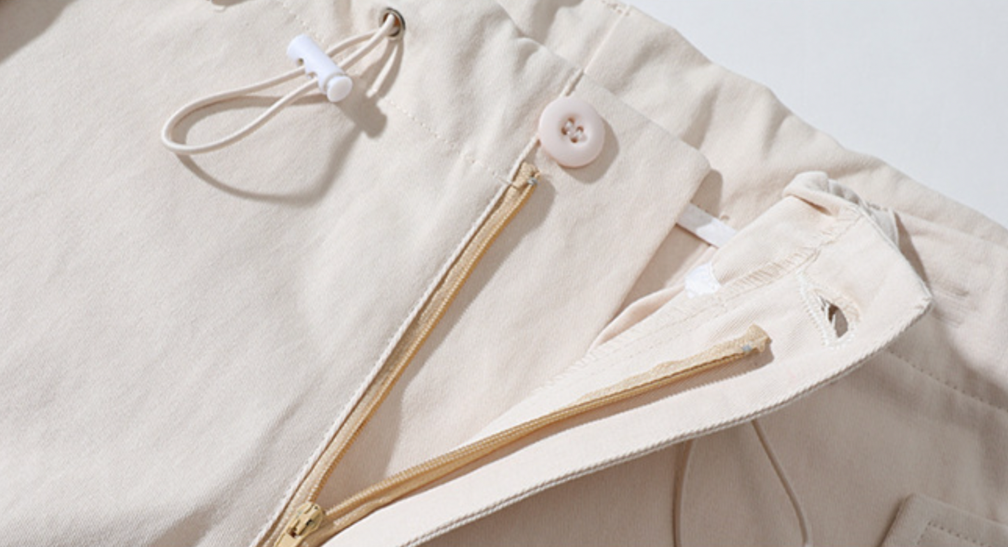 Elastic Cargo Pants