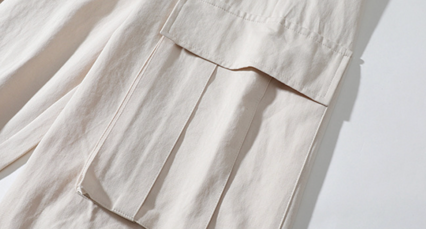 Elastic Cargo Pants