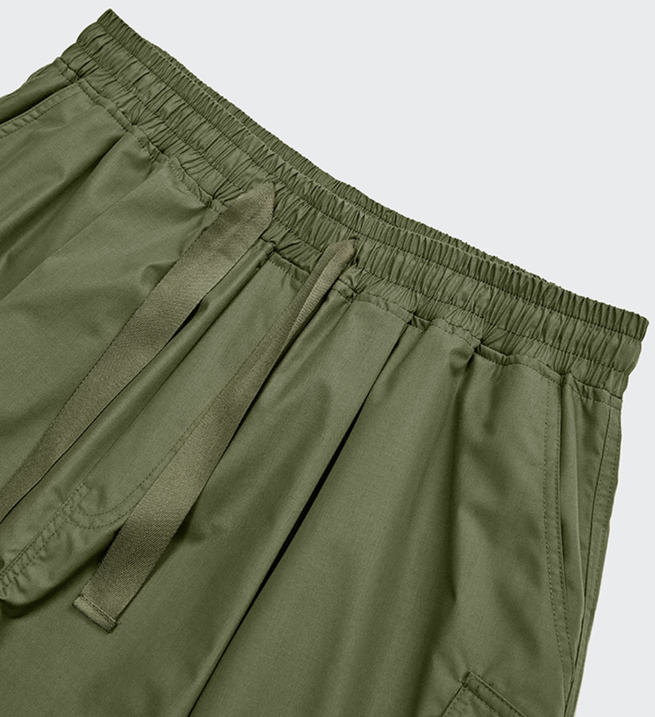 Pocketed Drawstring Cargo Shorts