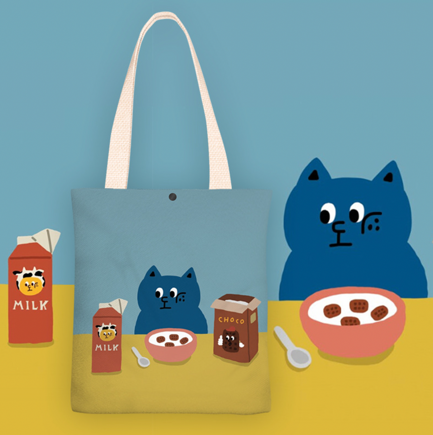 Hungry Cat Canvas Bag (Pre-Order)