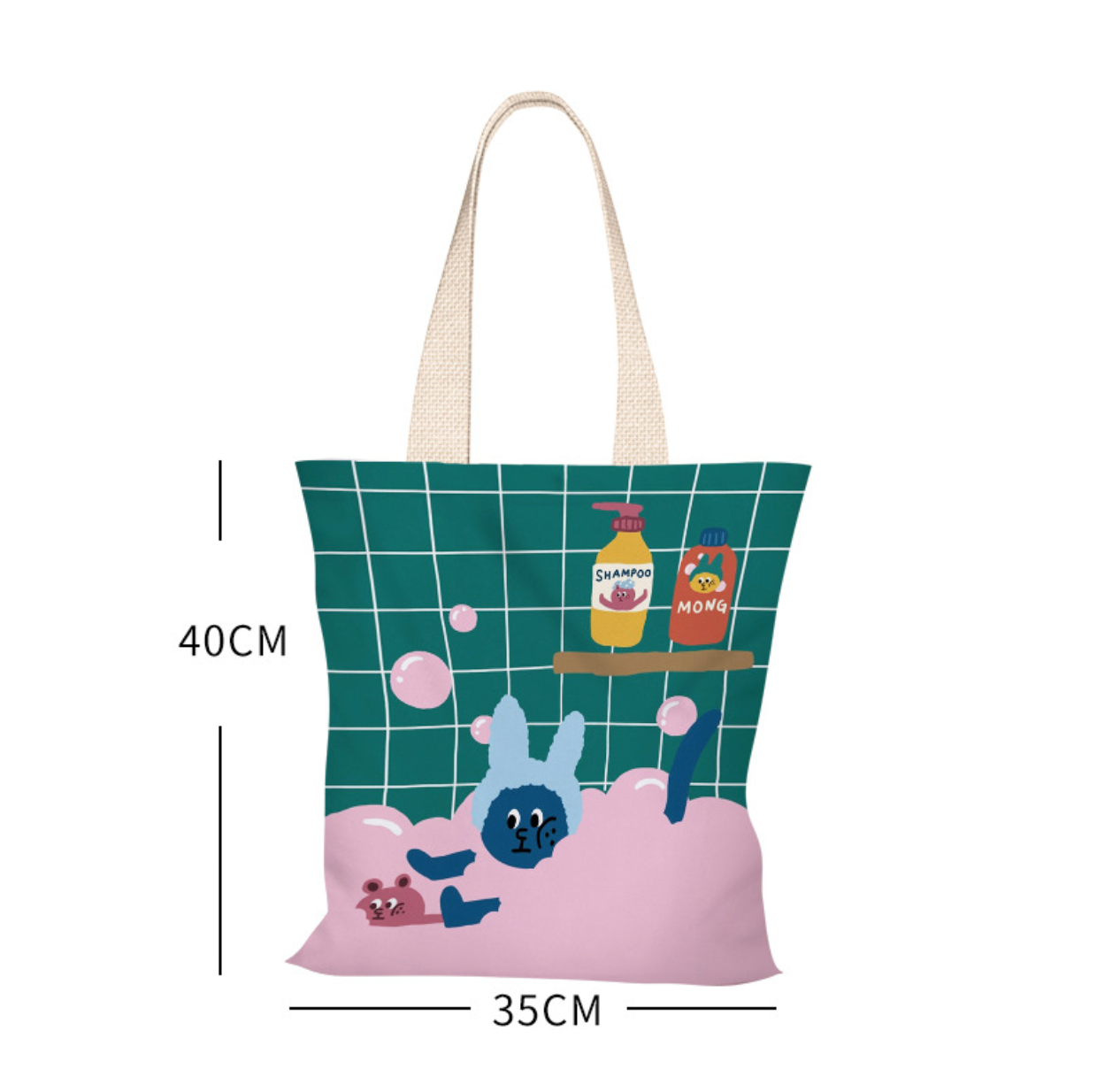 Bathing Cat Canvas Bag (Pre-Order)