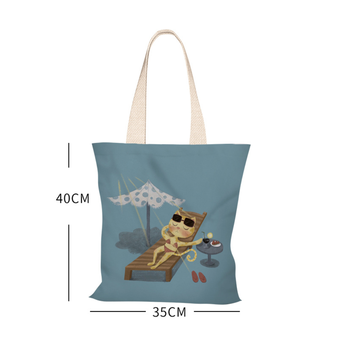 Sunbathing Cat Canvas Bag (Pre-Order)