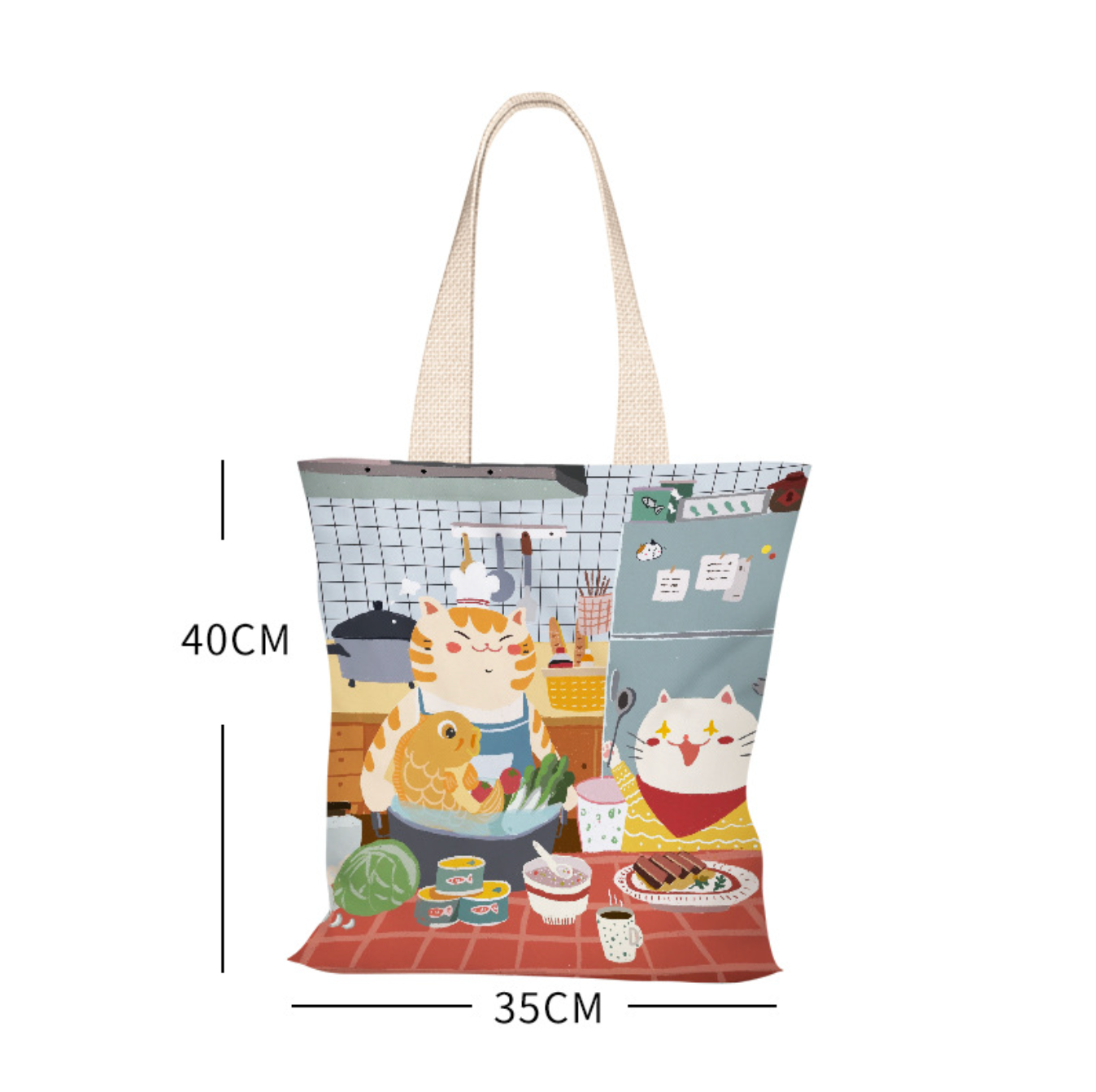 Cooking Cat Canvas Bag (Pre-Order)