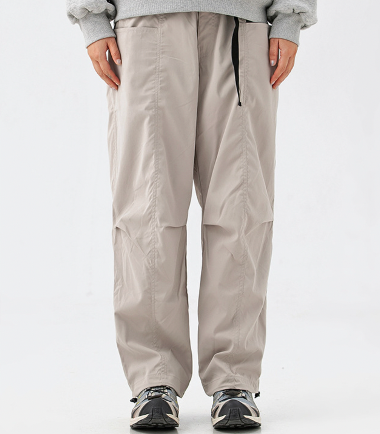 Cargo Loose Long Pants in Beige