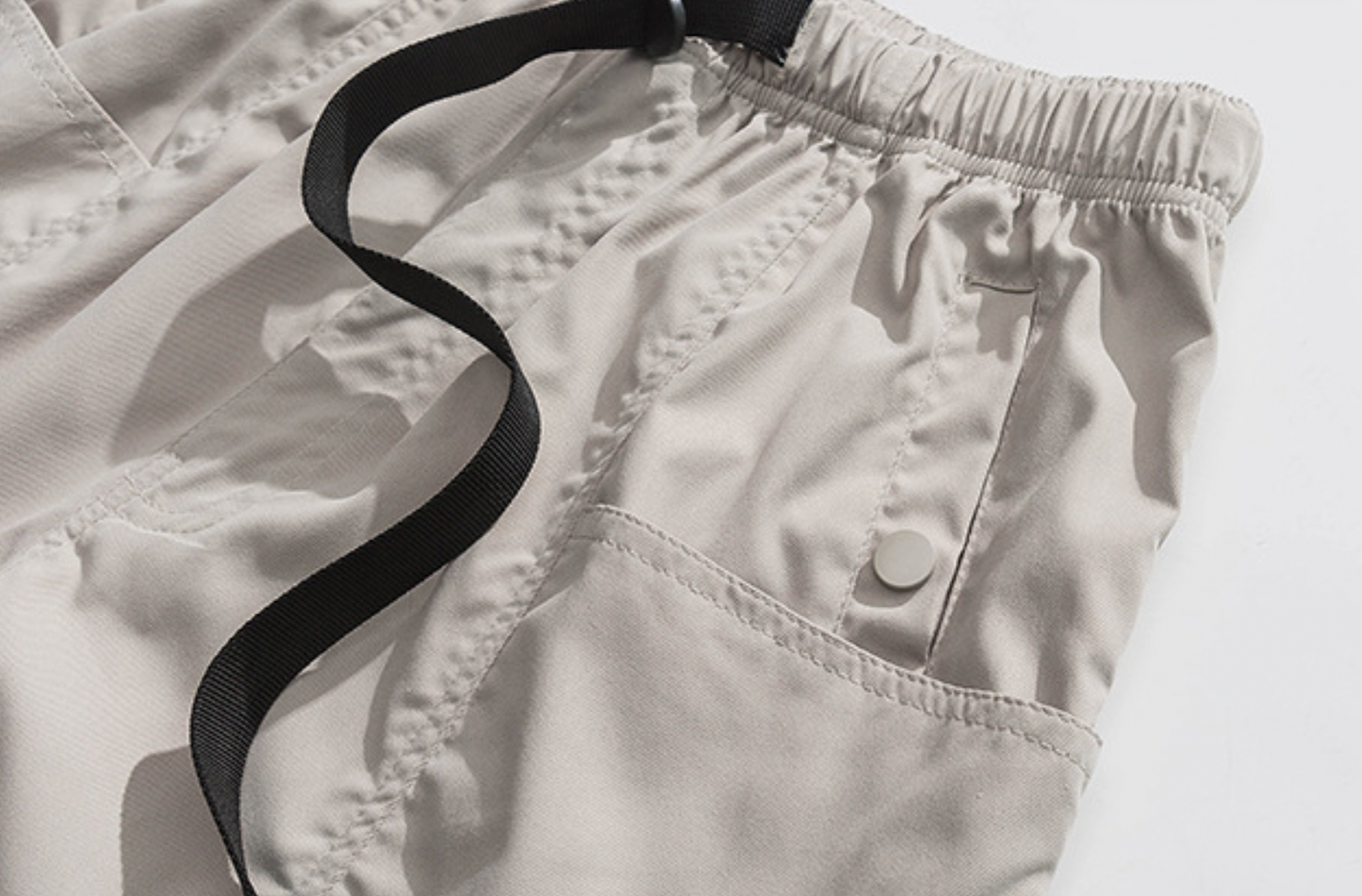 Cargo Loose Long Pants in Beige