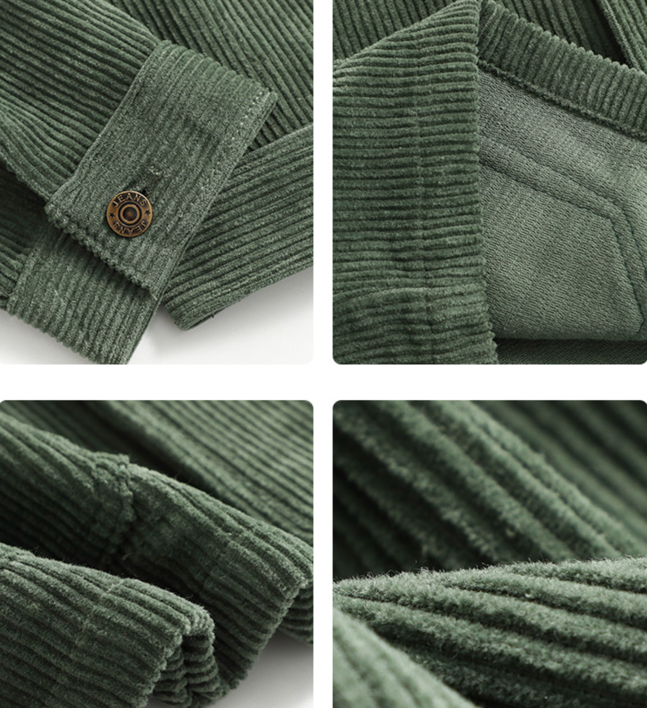 Buttoned Corduroy Jacket