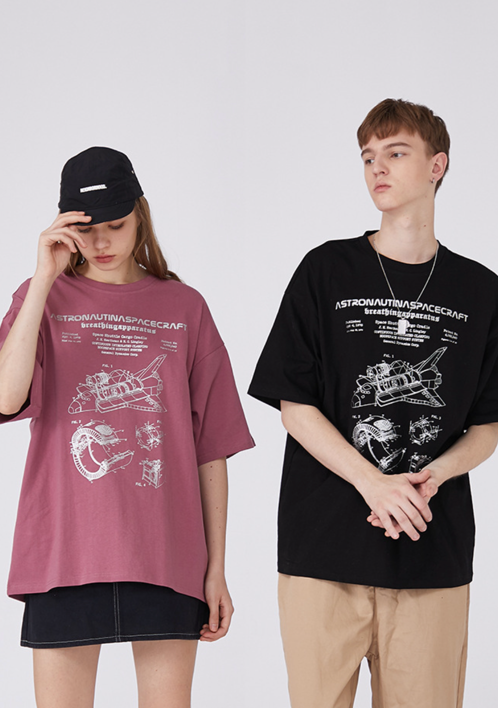 Spacecraft Graphic Oversized Tee