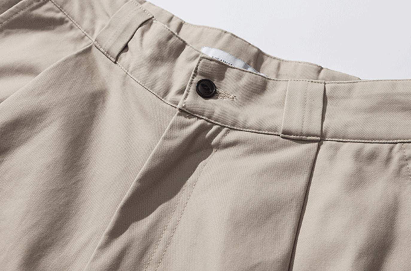 Casual Cotton Pants in Beige
