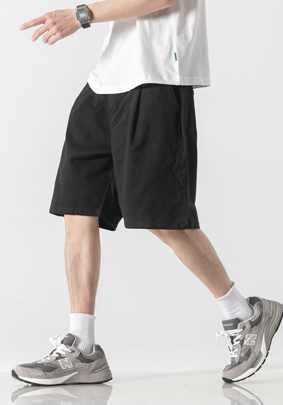 Casual Cotton Pants in Black