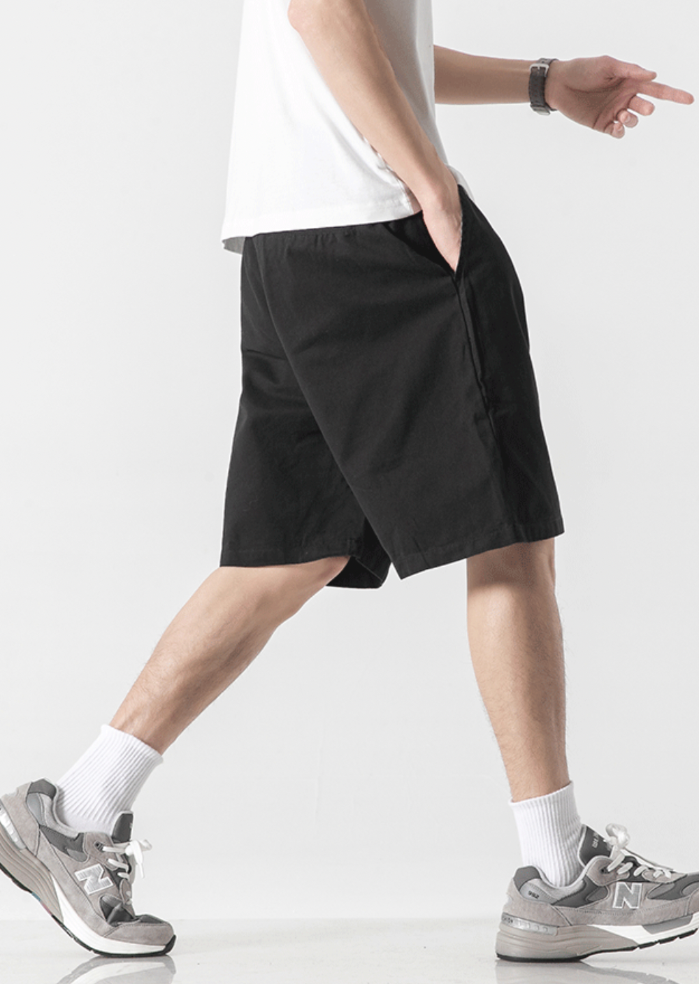 Casual Cotton Pants in Black