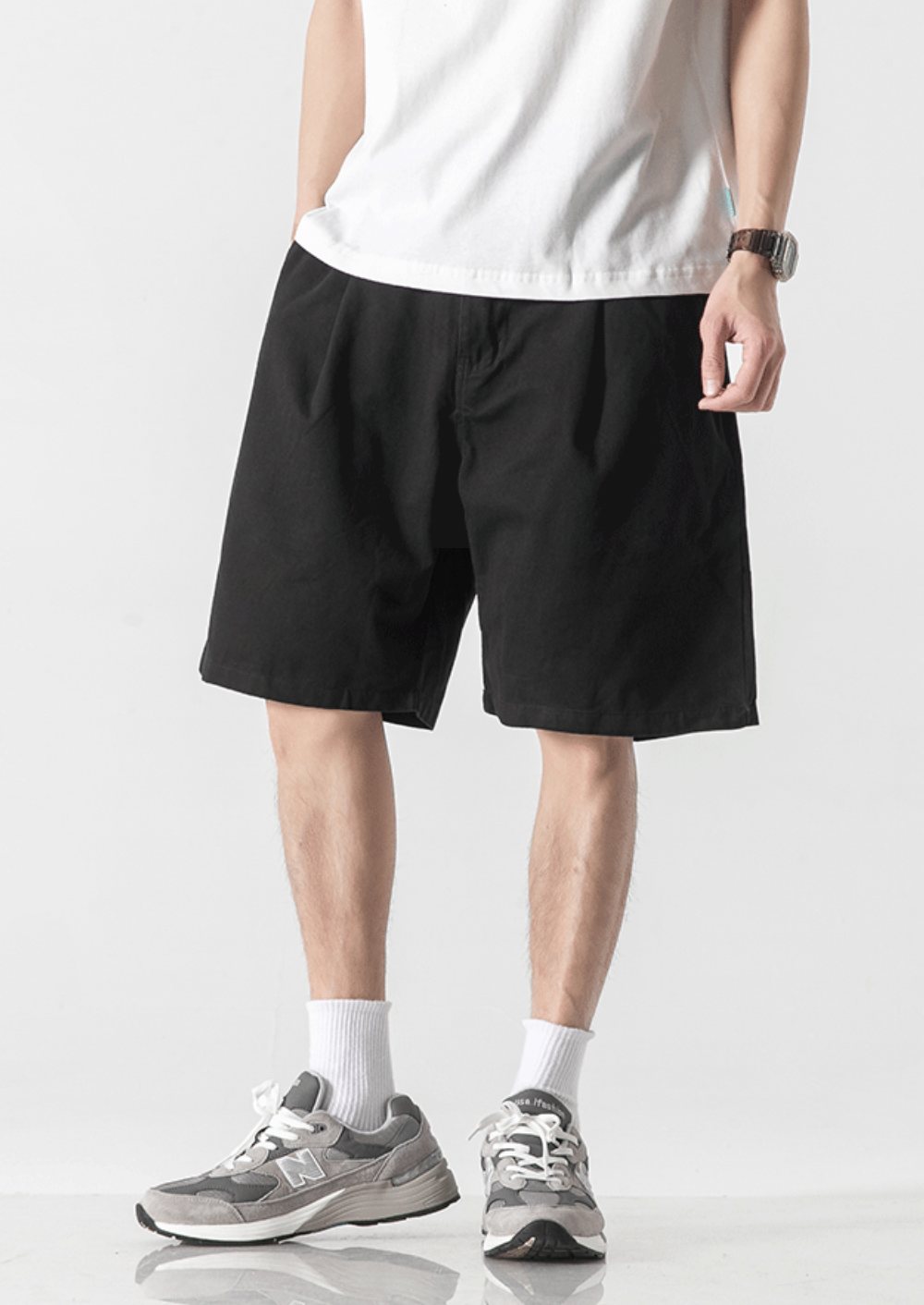 Casual Cotton Pants in Black