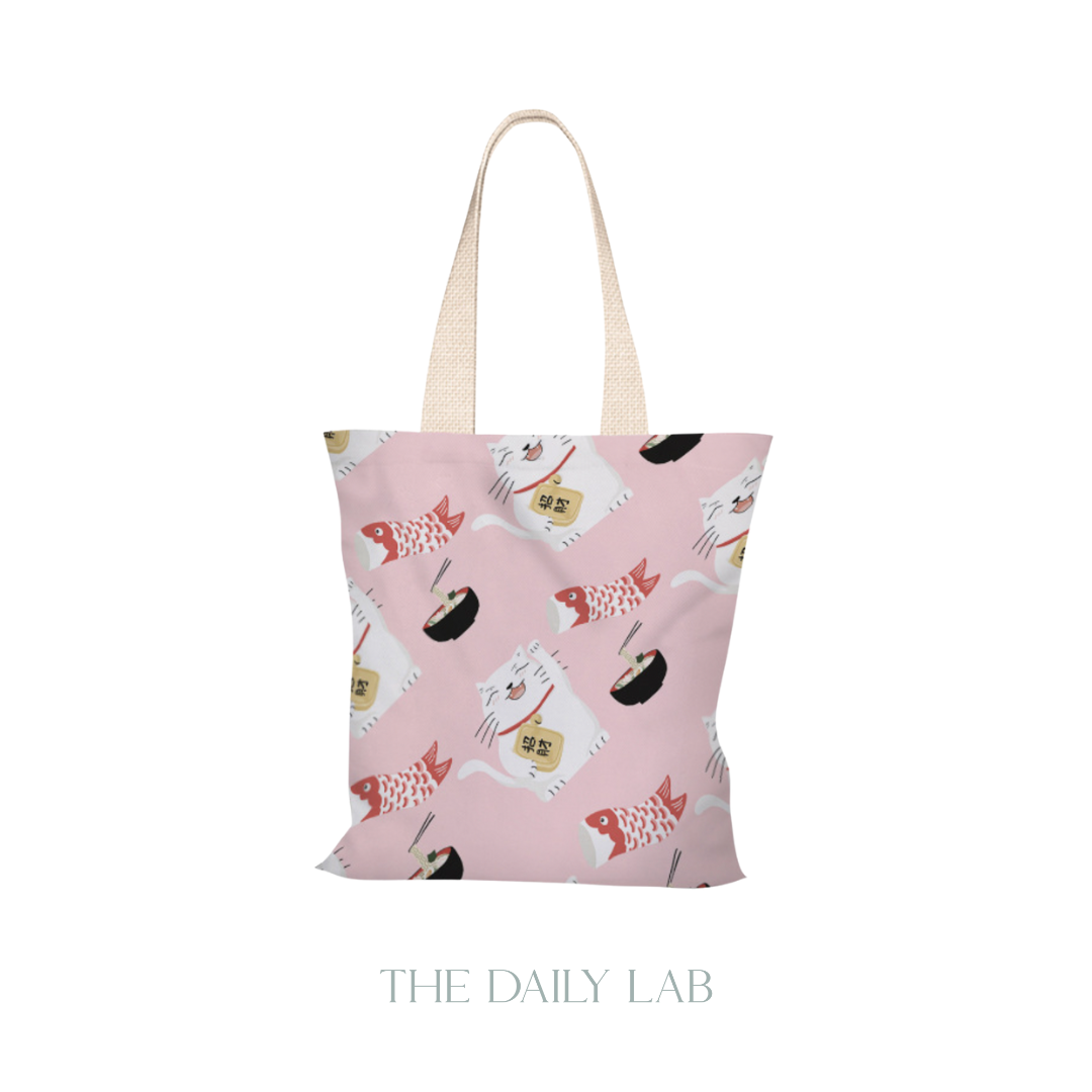 Lucky Cat Canvas Bag (Pre-Order)