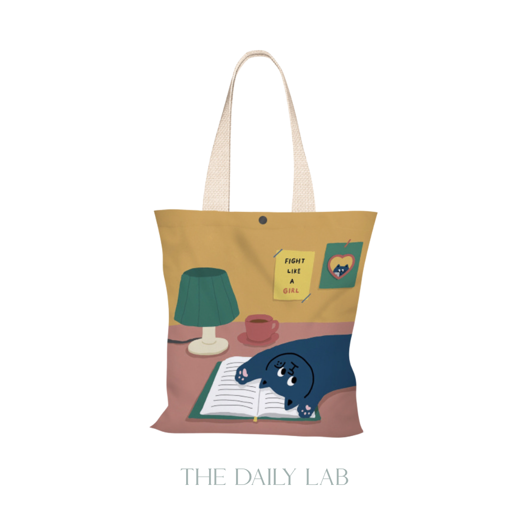 Lazy Cat Canvas Bag (Pre-Order)