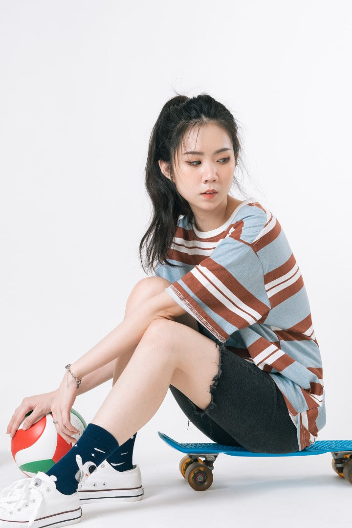 Senseless Oversized Striped Tee