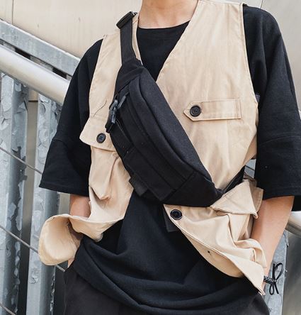 Black Canvas Bum Bag (Pre-Order)