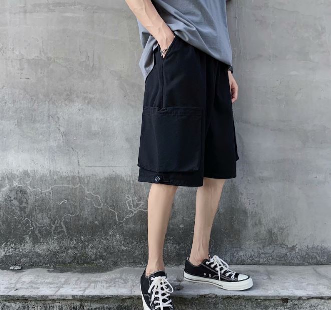 Pocketed Shorts in Black