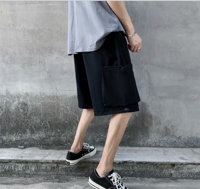 Pocketed Shorts in Black