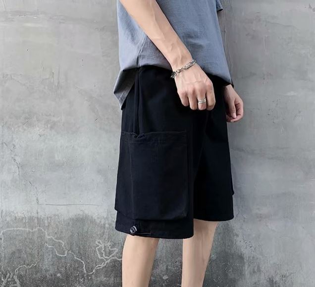 Pocketed Shorts in Black