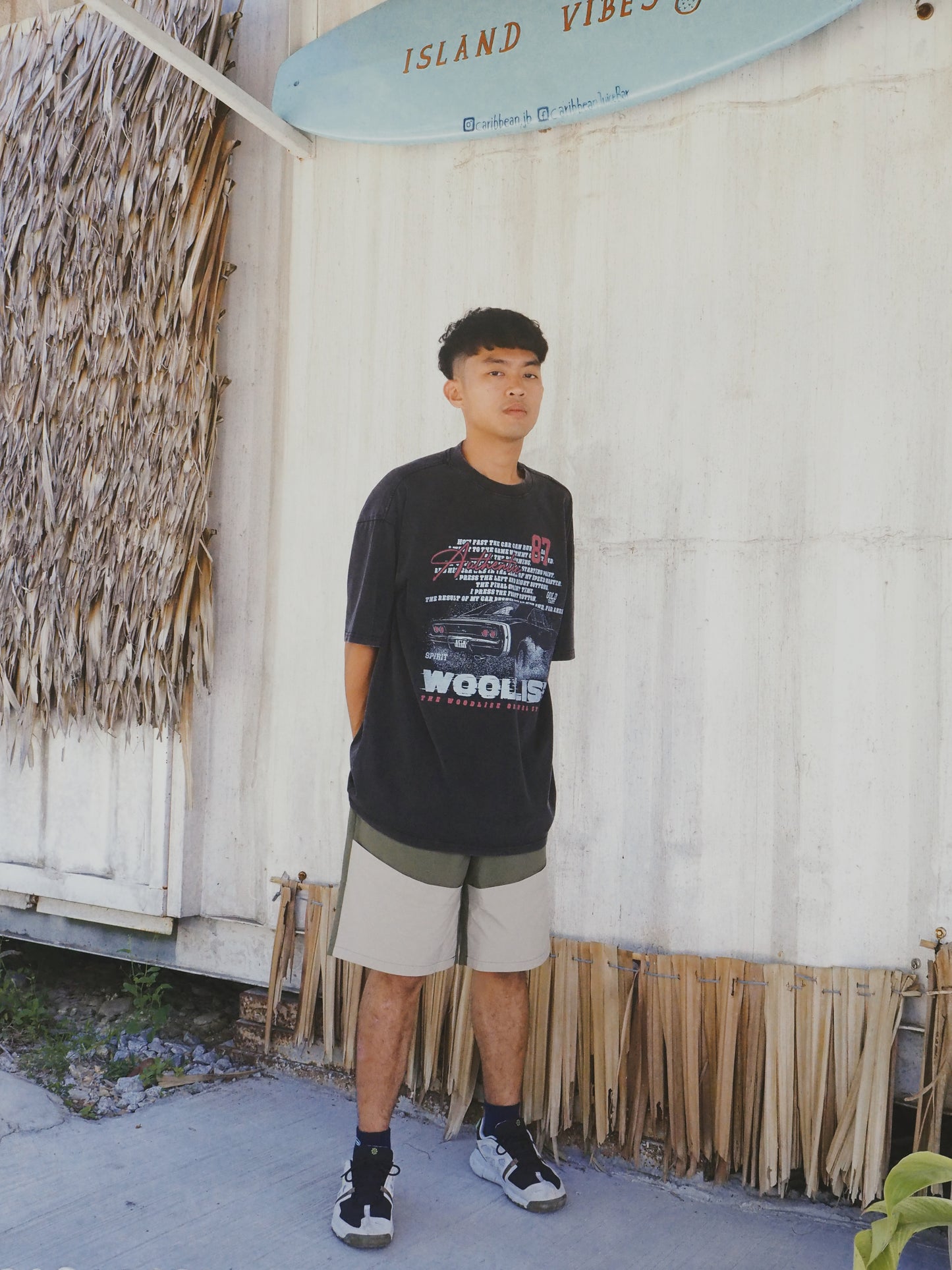 Dual-Tone Straight Shorts