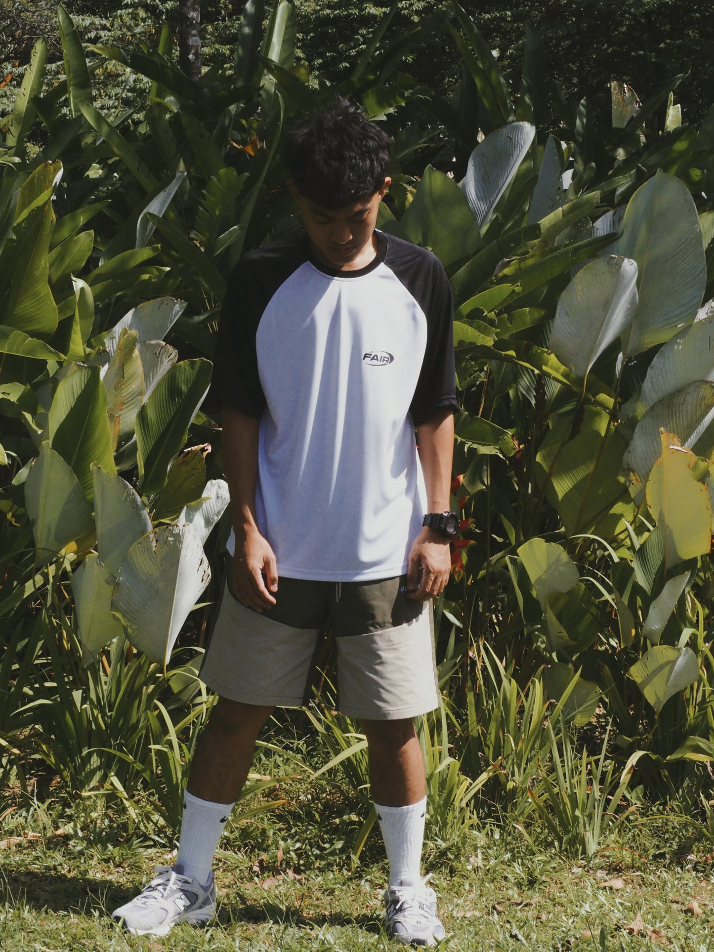 Dual-Tone Straight Shorts