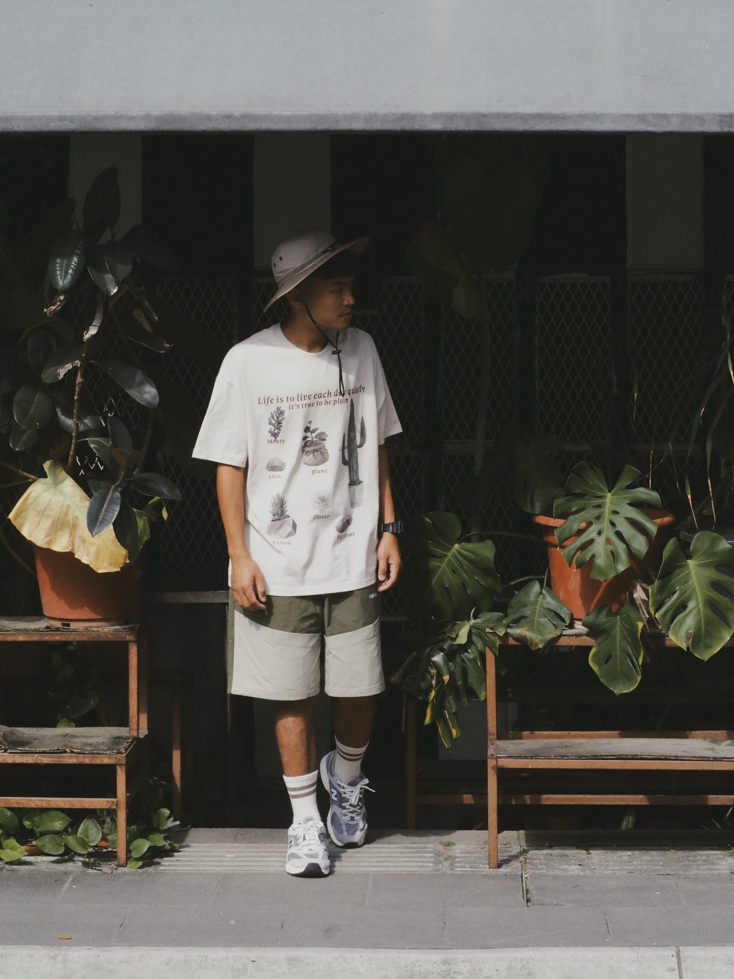 Dual-Tone Straight Shorts