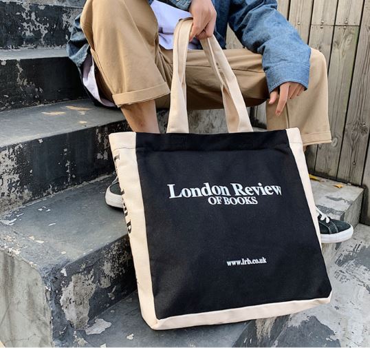 LBR Canvas Tote Bag in Black (Pre-Order)