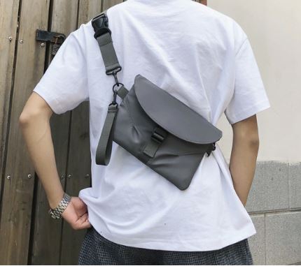 Envelope Cross Body Bag in Grey (Pre-Order)
