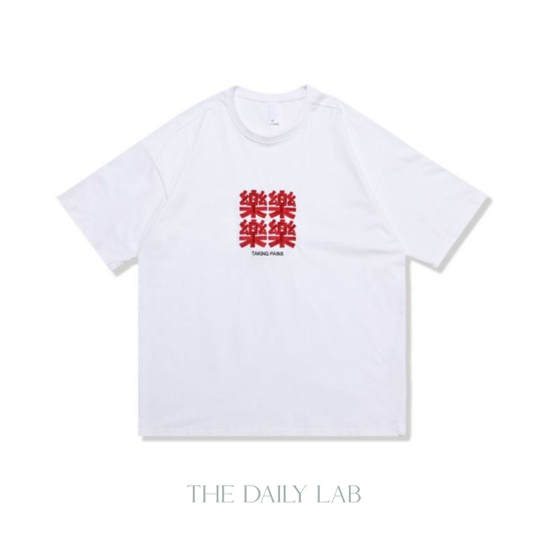 Happy Tee in White