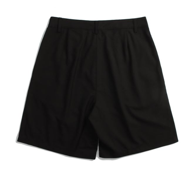 Vintage Buttoned Shorts in Black
