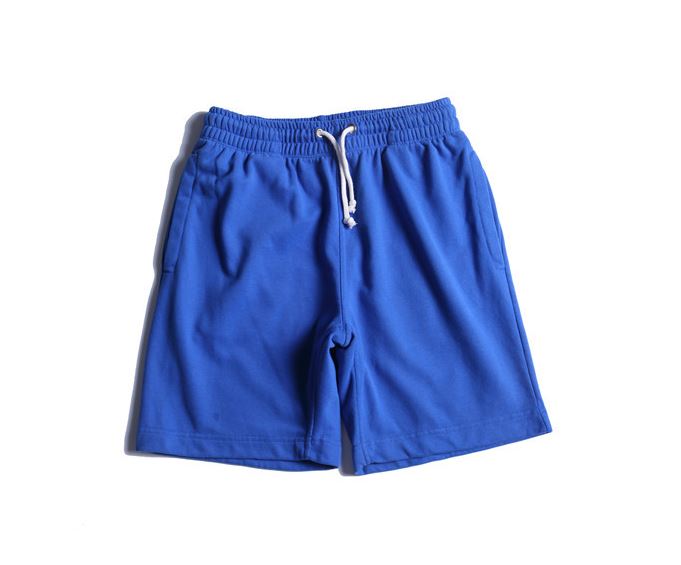 Cotton Drawstring Shorts in Blue