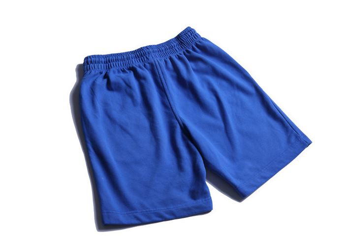 Cotton Drawstring Shorts in Blue