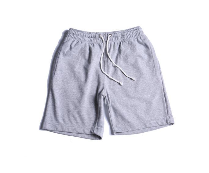 Cotton Drawstring Shorts in Grey