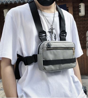 Tactical Chest Bag in Grey (Pre-Order)