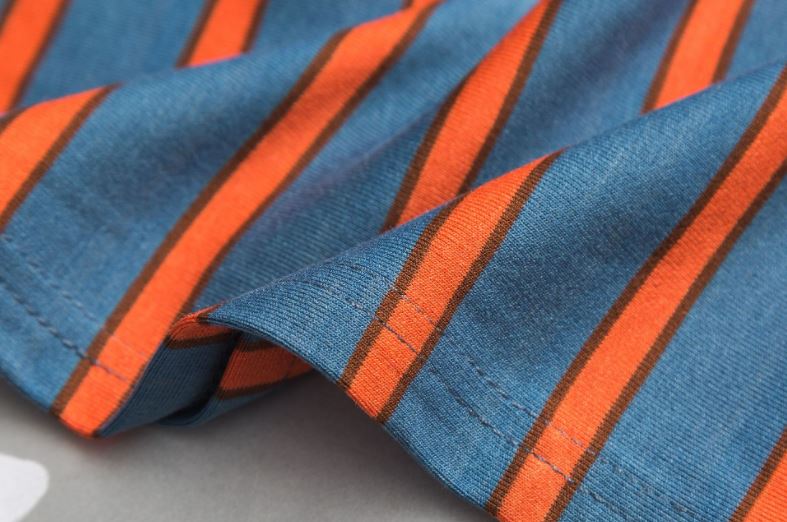 Overload Striped Tee in Blue
