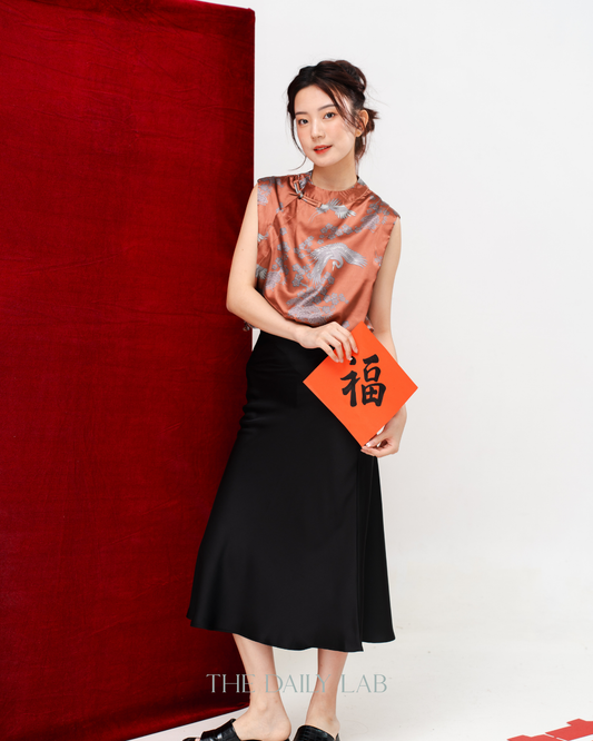 Plum Blossom Mandarin Top
