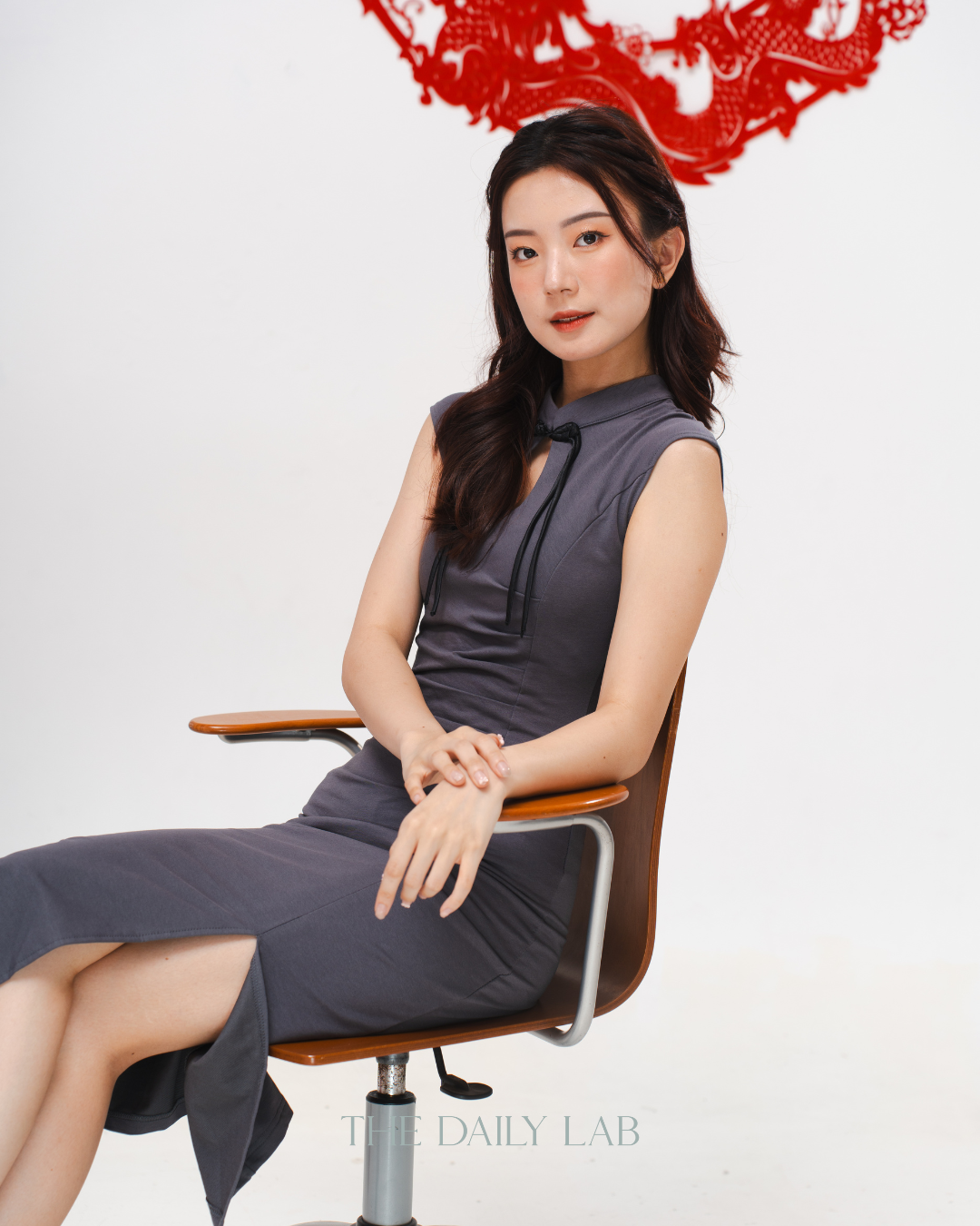 Lotus Charm Midi Dress