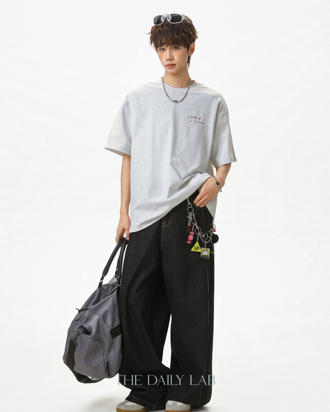 Dreamer Spirit Tee in Light Grey