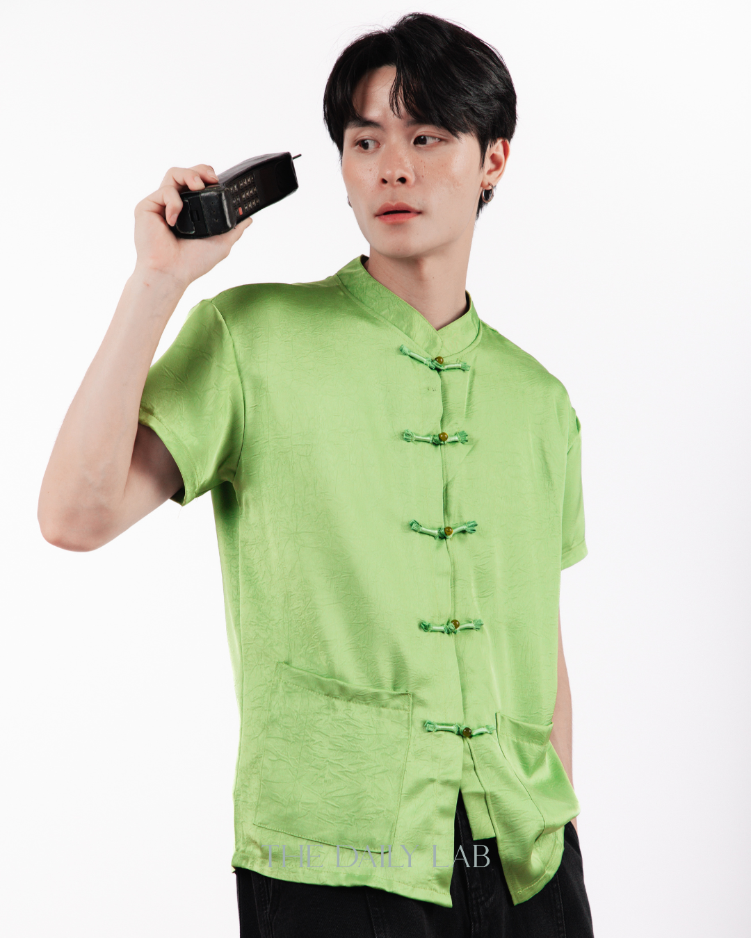 Crimson Knot Tang Shirt  in Green