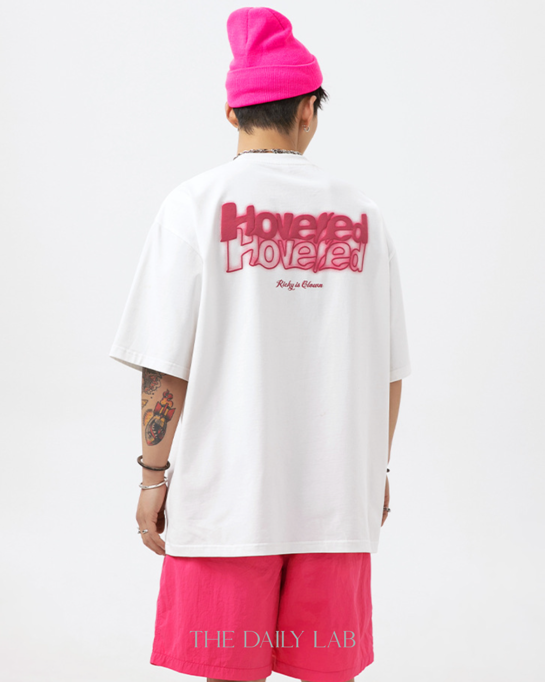 Hovered Tee in White