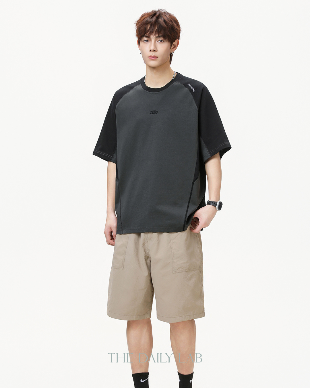Get Real City Court Tee in Dark Grey