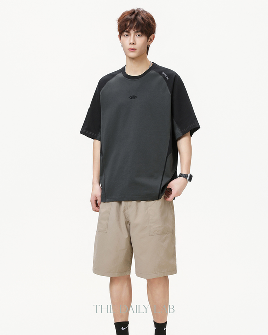 Get Real City Court Tee in Dark Grey