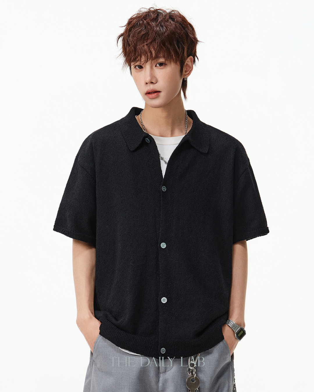 Breeze Knit Shirt in Black