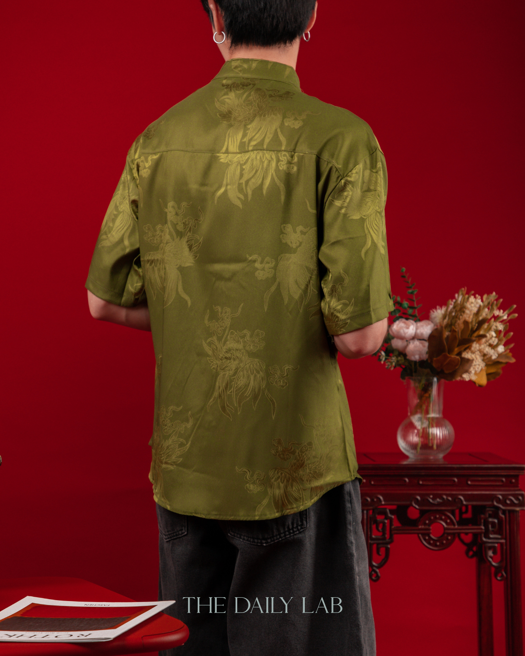 Neon Dragon Tang Shirt in Green