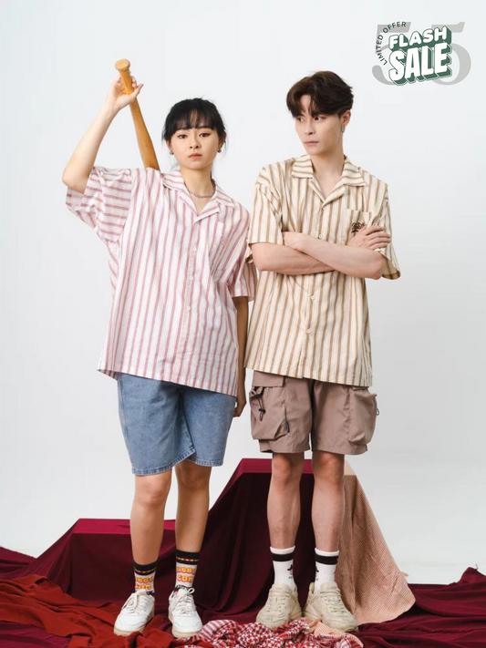 Striped Line Overshirt (In-Stock)