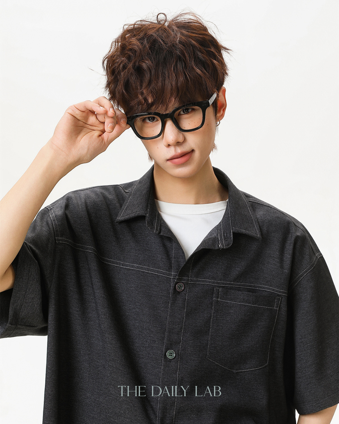 Heritage Stitch Shirt in Black