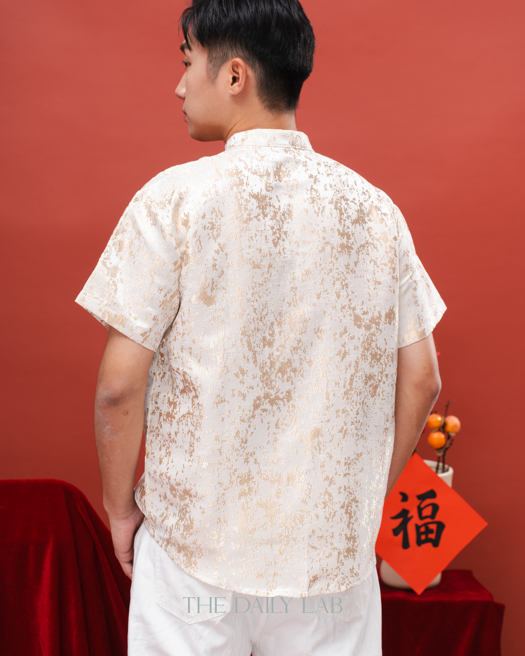 Cloud Embroidery Tang Shirt