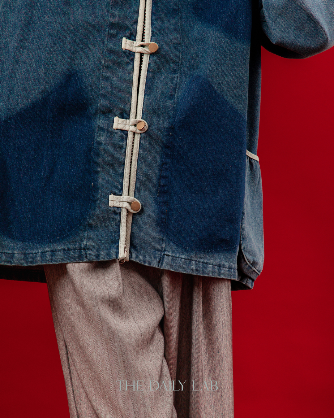 Casual V-Neck Denim Cardigan